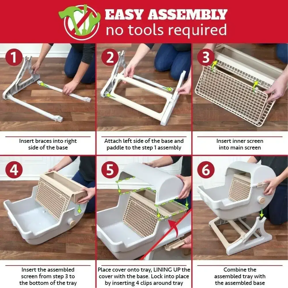 Sifting Semi-Automatic Large Cat Litter Box| Petsasa Rwanda